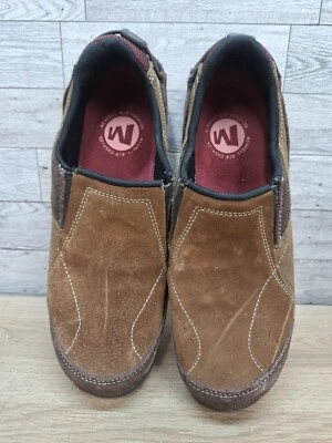 Womens MERRELL Dark Earth Brown Suede Loafers J099925C Shoes Size 9 - Image 1 of 4