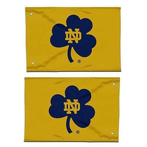 Notre Dame Fighting Irish Shamrock 12.5" x 18" Boat Flag Golf Cart Mini Flag Cover