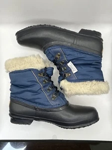 Ladies SOREL TROMPER Winter Ankle Boots Sz 6M w/removable wool liner & faux fur - Picture 1 of 15
