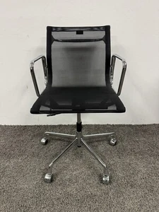 1 x Vitra EA 117 Eames Alu-Chair Bürostuhl Drehstuhl Besucherstuhl Stuhl Chrom - Bild 1 von 12