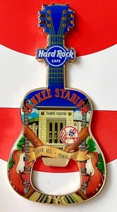 2017 HARD ROCK CAFE YANKEE STADIUM NY CITY TEE BOTTLE OPENER GUITAR MAGNET V17 - Picture 1 of 1