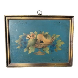 Orig. Pintura estampada de bodegones a bordo marco dorado A. M. Fisher Colonial - Imagen 1 de 8