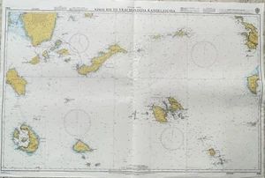 Admiralty 1040 NISOS IOS TO VRACHONISIDA KANDELIOUSSA Genius Nautical Map Chart - Picture 1 of 11