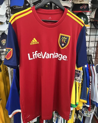 Real Salt Lake 2018 Home Adidas Burgundy Jersey Men L Cover