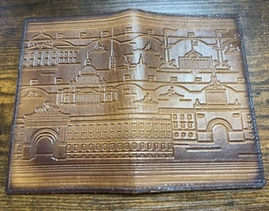 VTG 1980's USSR Tooled Leather Men's Wallet, New Without Tags - Never Used. - Picture 1 of 7