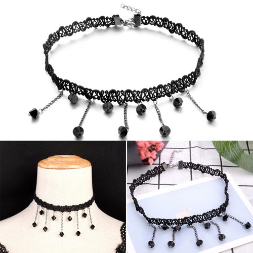 VETEMENTS Collana gotica vintage decorazioni collo girocollo nero collana alla moda