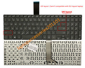 New for ASUS S551 S551LA S551LB V551 V551LA V551LB V551LN US Keyboard non-frame