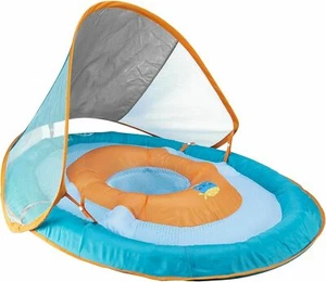 Bebé Infante Primavera Flotador Sol Toldo Piscina Flotador Pistas de Natación - Naranja 9-24 Meses - Imagen 1 de 1