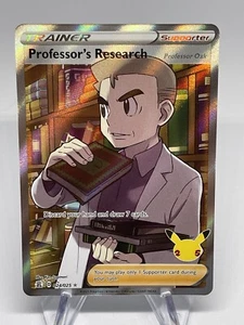 Profesores Investigación Arte Completo 024/025 Celebraciones Pokémon Juego de Cartas Coleccionables Ultra Raro Casi Nuevo/Muy Nuevo #4 - Imagen 1 de 6