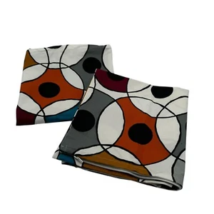 IKEA Dvargpalm Pillow Covers Modern Circles Vibrant Funky 20x20 Zipper Set of 2 - Picture 1 of 5