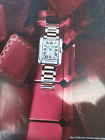 Cartier Vintage Print Ad !! "Watch By Bracelet Of Mix Between Gold And Silver "