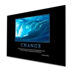 Motivational #18 Poster Embrace Change Adapt Connie Sky Quote Success Print - Picture 1 of 17