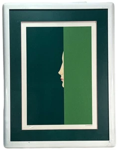 Amleto Dalla Costa “Profile of a Woman's Face” Serigraph Framed Signed Numbered - Picture 1 of 9