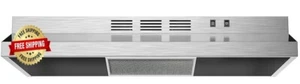 Aluminio Debajo Gabinete Extractor De Aire Rango Campana 30 Pulgadas Para Cocina - Picture 1 of 9