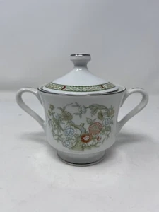 Mikasa Zuckerdose Kabuki Fine China L9011 Japan 70er Jahre Vintage grün - Bild 1 von 8