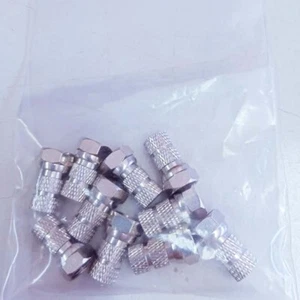 10 Connettori Tipo F per cavo antenna satellite diametro 6,5mm. - Foto 1 di 2