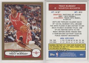2004-05 Topps Bazooka Gold Tracy McGrady #150 HOF
