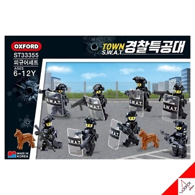 Oxford 2024 Town Swat Team FIGURE SET Brick Block ST33355 - Image 1 of 4