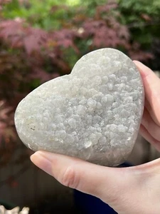 Green Sugar Amethyst Heart From Brazil AAA+ 518g 4 - Picture 1 of 14