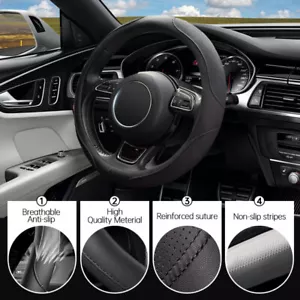 New Universal Car Steering Wheel Cover Anti Slip Breathable Protection Cover - Bild 1 von 17