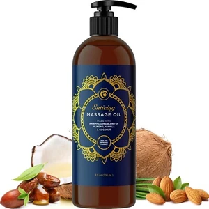 Pure Vanilla Sensual Massage Oil For Body - Edible Massage Oil And Lubricant - Picture 1 of 8