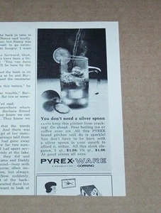 1965 print ad - Pyrex Ware Glass tea pitcher glassware Corning old advertising - Picture 1 of 1