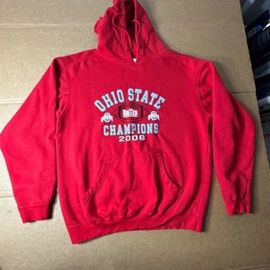 Ohio State Buckeyes Big Ten Champions 2006 sudadera con capucha roja para hombre L - Imagen 1 de 5