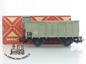 RR1194 H0 ~AC MÄRKLIN 316 N/gr Gedeckter Güterwagen mit Bremserhaus 312 der DB - - Bild 1 von 11