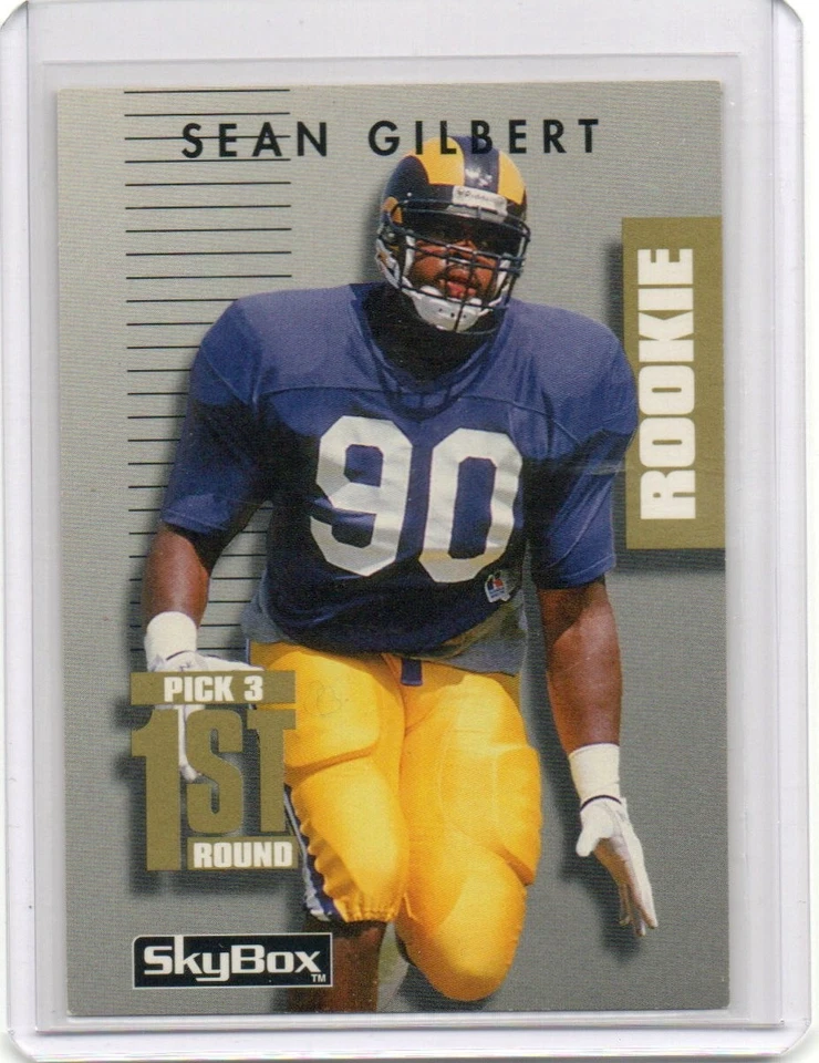 SEAN GILBERT 1992 SKYBOX 1ST ROUND PICK - Image 1 of 1