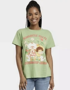 T-shirt maglietta grafica manica corta Fragola Shortcake taglia XXS - Verde - NUOVO - Foto 1 di 7