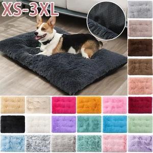 Dog Bed Soft Pet Cushion Large Dog Crate Puppy Cat Mattress Washable Pad Mat 3xl - Picture 1 of 40