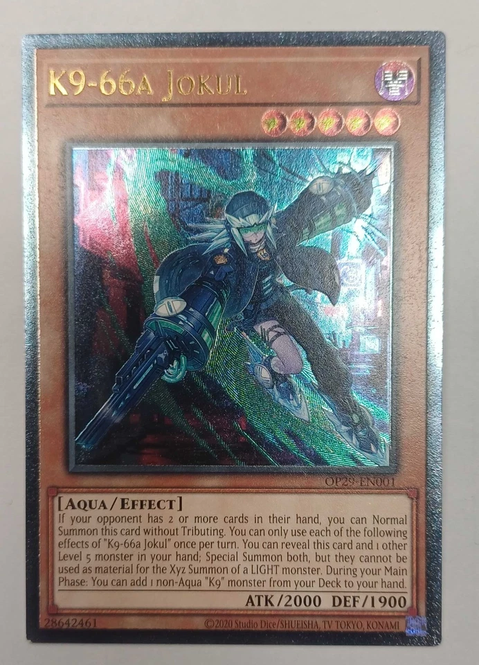 Yu-Gi-Oh TCG Op29-En001 K9-66a Jokul Ultimate Rare - Image 1 of 1