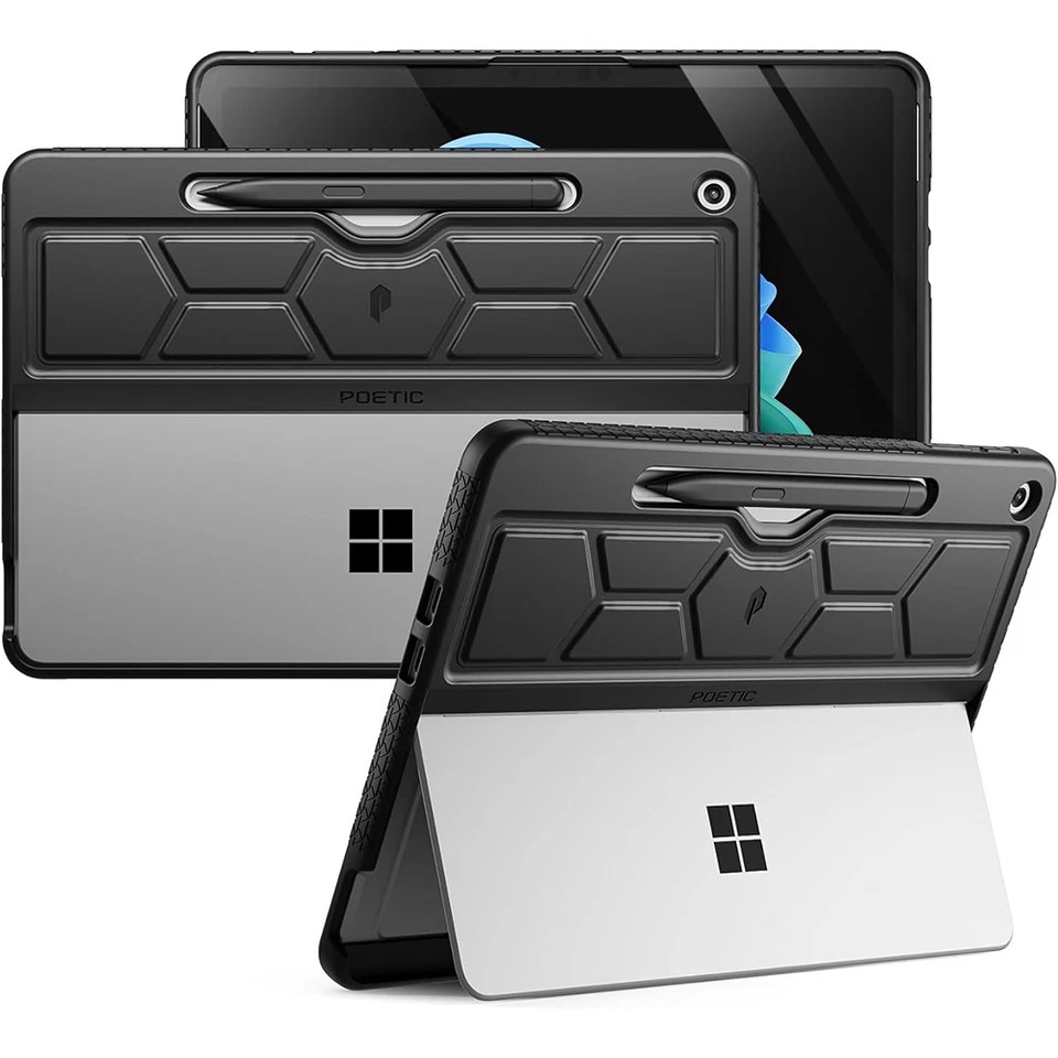 For Microsoft Surface Pro 12-inch 1st Edition  Poetic Soft Silicone Cover Black - image 1 of 4