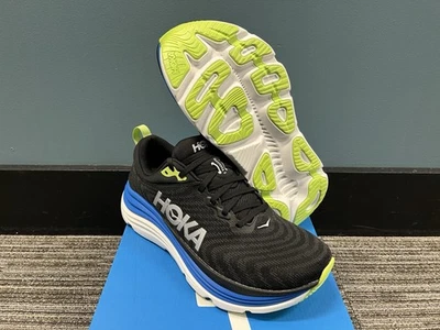 Zapatos para correr Hoka Gaviota 5 para hombre talla 10 nuevos en caja negros/cobalto eléctricos Foto 1 de 4