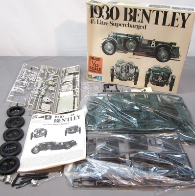 Vintage MPC 1930 Bentley 4½ Litre Supercharged 1/12 Scale Model Kit 2-3051 - Image 1 of 4