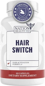 Hair Switch, Supplements for Hair and Scalp - Biotin, Zinc, Selenium Pack of 5 - Picture 1 of 6