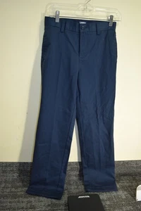 Lands End Khaki Chinos Pants Blue BOYS 12 27x26.5 School Uniform Dress Preppy - Picture 1 of 17