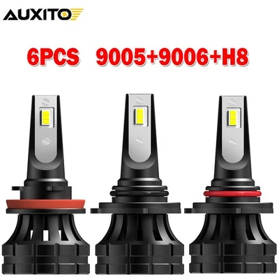 AUX 9006 6X9005 H11 Headlight LED Bulb Fog Light for Ford Explorer Expedition H - Image 1 of 4
