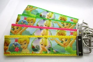 Tinkerbell Fairy Ribbon su forte tessitura portachiavi, portachiavi da polso (Peter Pan) - Foto 1 di 11