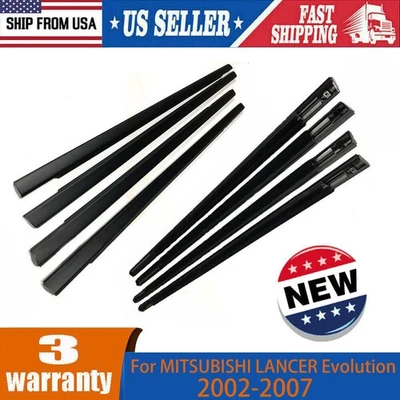 For MITSUBISHI LANCER Evolution CS6A CS7A CS7W CT9A Outer Door Belt Molding Set - Image 1 of 4