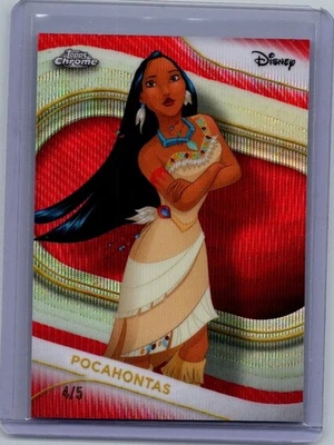 2025 Topps Chrome Disney Pocahontas #30 Red Refractor /5 - Bild 1 von 2