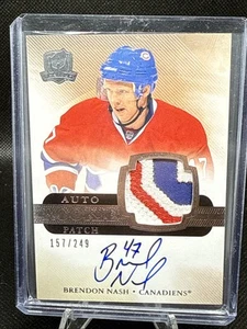 11-12 UD The Cup Brendon Nash /249 Rookie Patch Auto 3 Color Habs - Picture 1 of 7