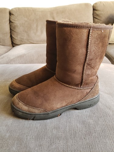Taglia 8 Stivali da donna UGG Australia Ultimate corti in shearling invernali 5275 marroni