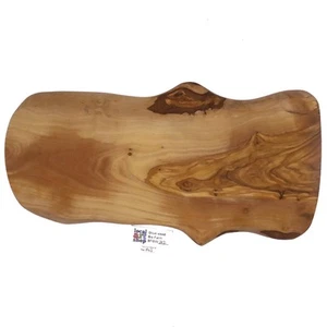 Olivenholz Servierbrett 46x22cm Rustikal Handarbeit Naturform Made in Tunisia - Bild 1 von 2