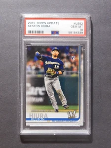 2019 Topps Update ROOKIE Debut - Keston Hiura - #US52 - PSA 10 - Picture 1 of 2
