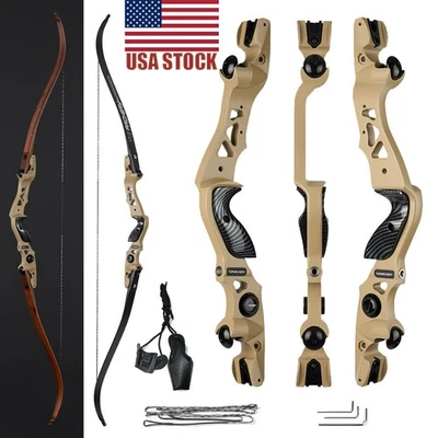 Archery 62" Hunting ILF Takedown Recurve Bow for Right Hand Competition Hunting - Image 1 of 4