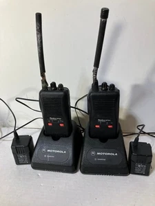 2 Motorola Radius SP50 Two-Way Radio with Chargers For Parts READ - Picture 1 of 13