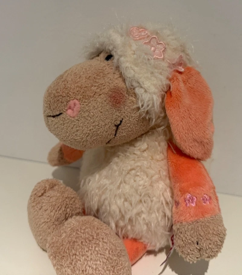 Nici Jolly Mäh Mellow Schaf ca. 25 cm Stofftier Kuscheltier Orange Mädchen - Bild 1 von 4