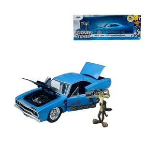 Jada 1:24 Plymouth Road Runner Car Model Die-cast Collectible Wile E Ornament - Picture 1 of 8
