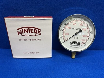 Winters PCT325  PCT Series Pressure Gauge 4.5" Dial size 1/4" NPT 0/200 - Image 1 of 4